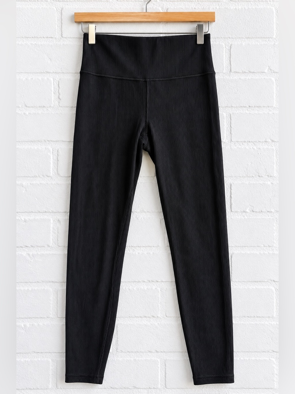 Athleta Elation Ribbed Leggings S Black Ultra High Rise Yoga Lounge - Picture 2 of 10
